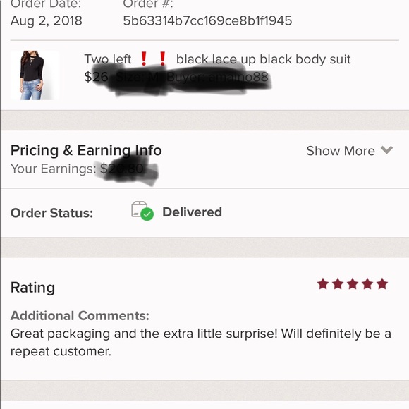 Last one❗️❗️ black lace up black body suit - Picture 6 of 7